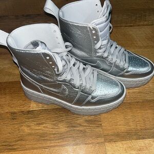 Nike Silver Platform Women's Shoes